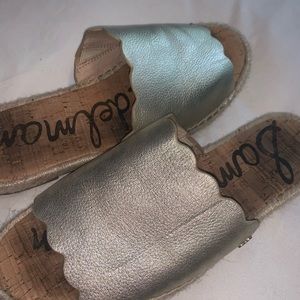 Sam Edelman 9.5 gold slides